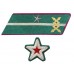 СТАРШИЙ ПОЛИТРУК, ВОЕНВРАЧ 3-го ранга, ВОЕНВЕТВРАЧ 3-го ранга, ВОЕННЫЙ ЮРИСТ 3-го РАНГА, петлицы и нарукавные знаки обр.1935/36 г.